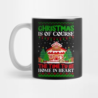 Christmas Is Of Course The Time To Be Home Christmas Gift Tshirt Mug